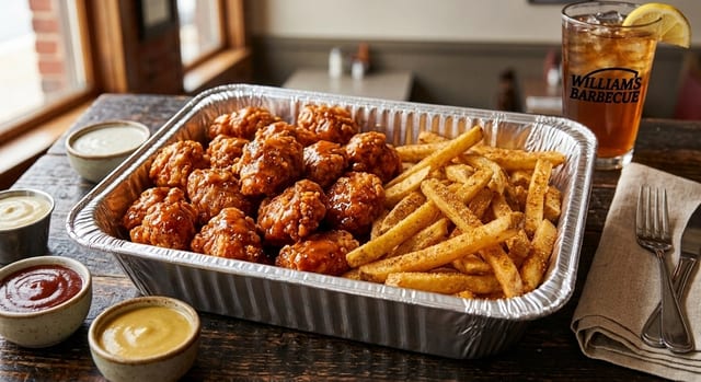 20 Boneless Wings & Fries.