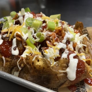 Overloaded BBQ Stuffed Tater