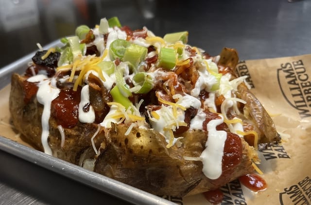 Pitmaster's Overloaded Combo Stuffed Tater.