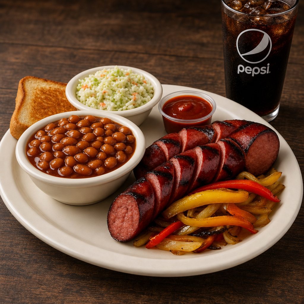 Smoked Sausage Plate.