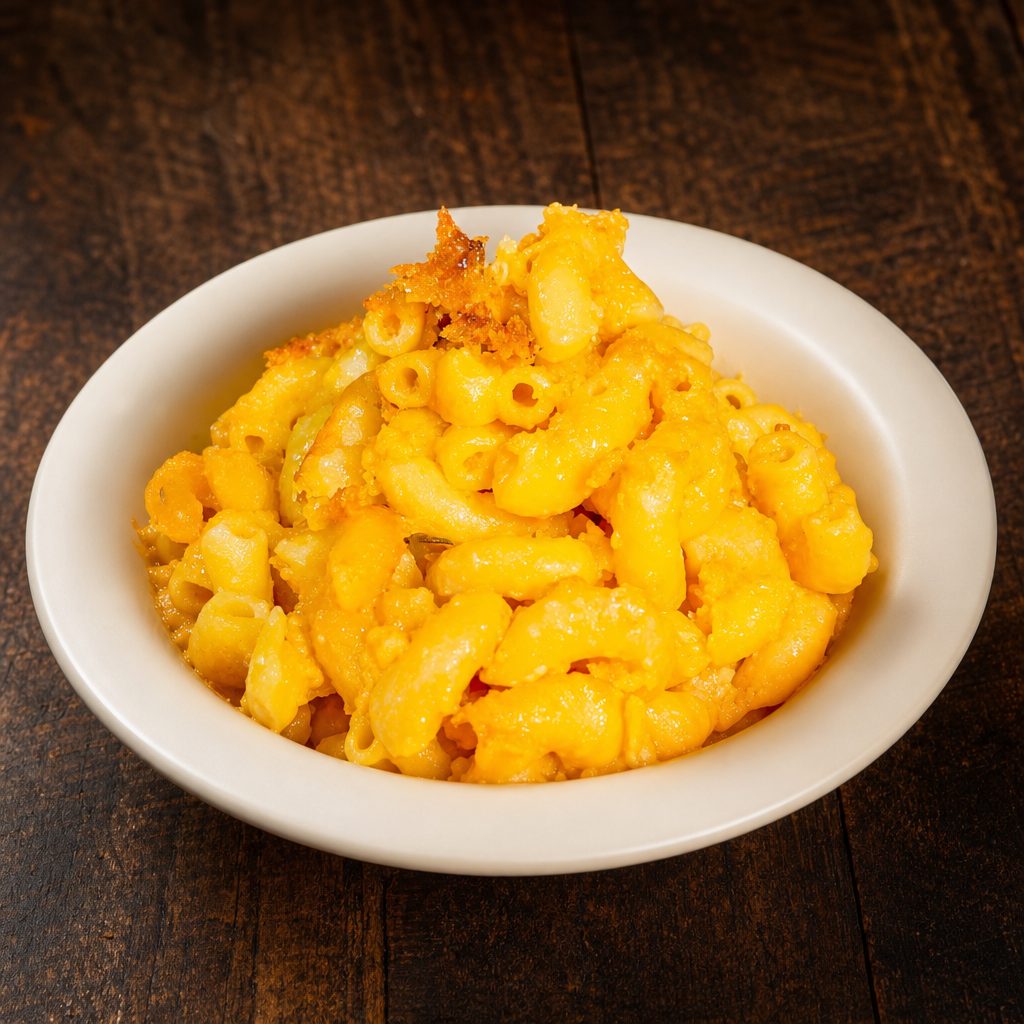 Baked Mac & Cheese.