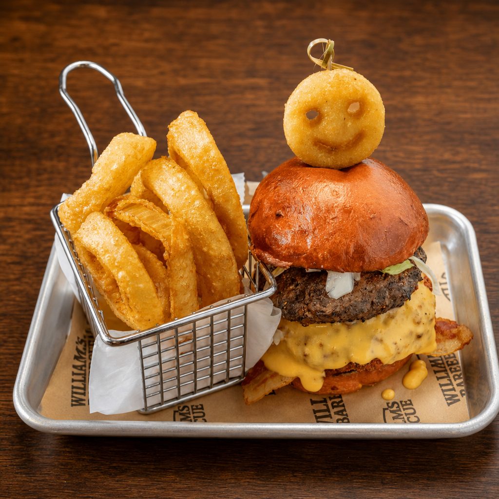 Bacon Mac 'N Cheese Burger.