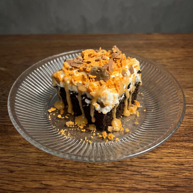 Chocolate Butterfinger Cake.