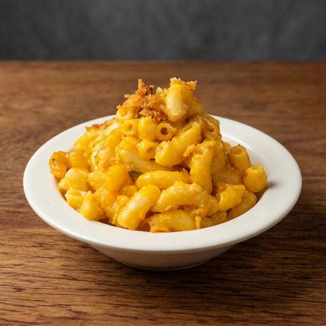 Baked Mac & Cheese.